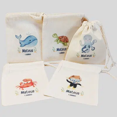 Bolsa de tocuyo con fuelle