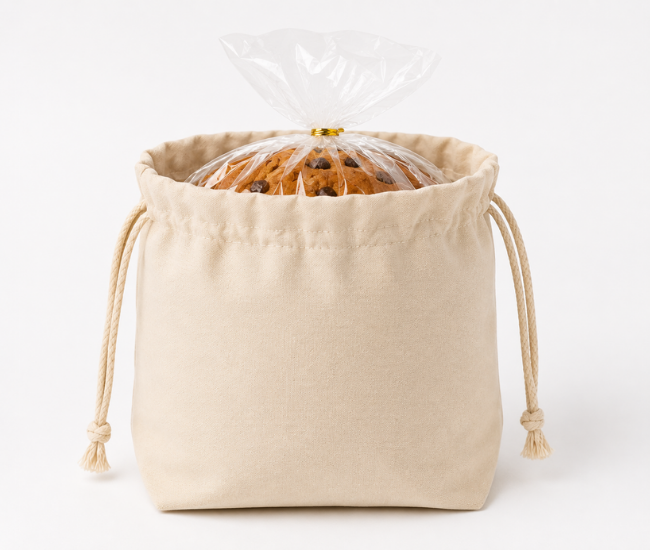 Bolsa de tocuyo para panetón grande de 900 g a 1 kg