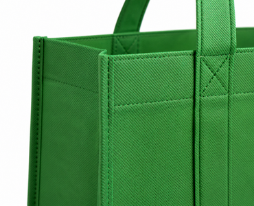 Detalle de bolsa de Notex con fuelle cosida