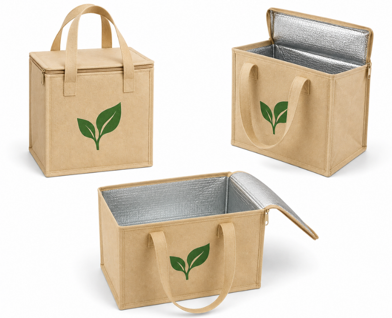 Modelo de bolsa térmica ecológica reutilizable