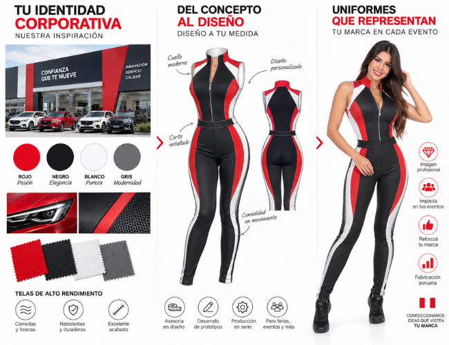 Diseño personalizado de trajes de anfitrionas para empresas