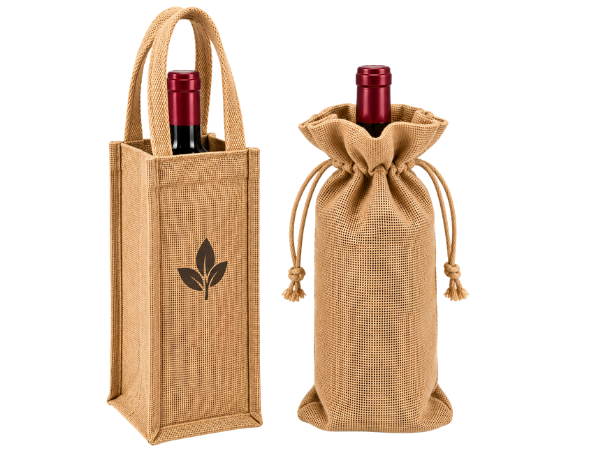 Producción de bolsas de yute para botellas en Gamarra (1)
